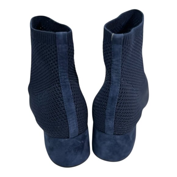 Eileen Fisher Honey Stretch Knit Ankle Booties- Size 9 - Navy Blue - Picture 9 of 12